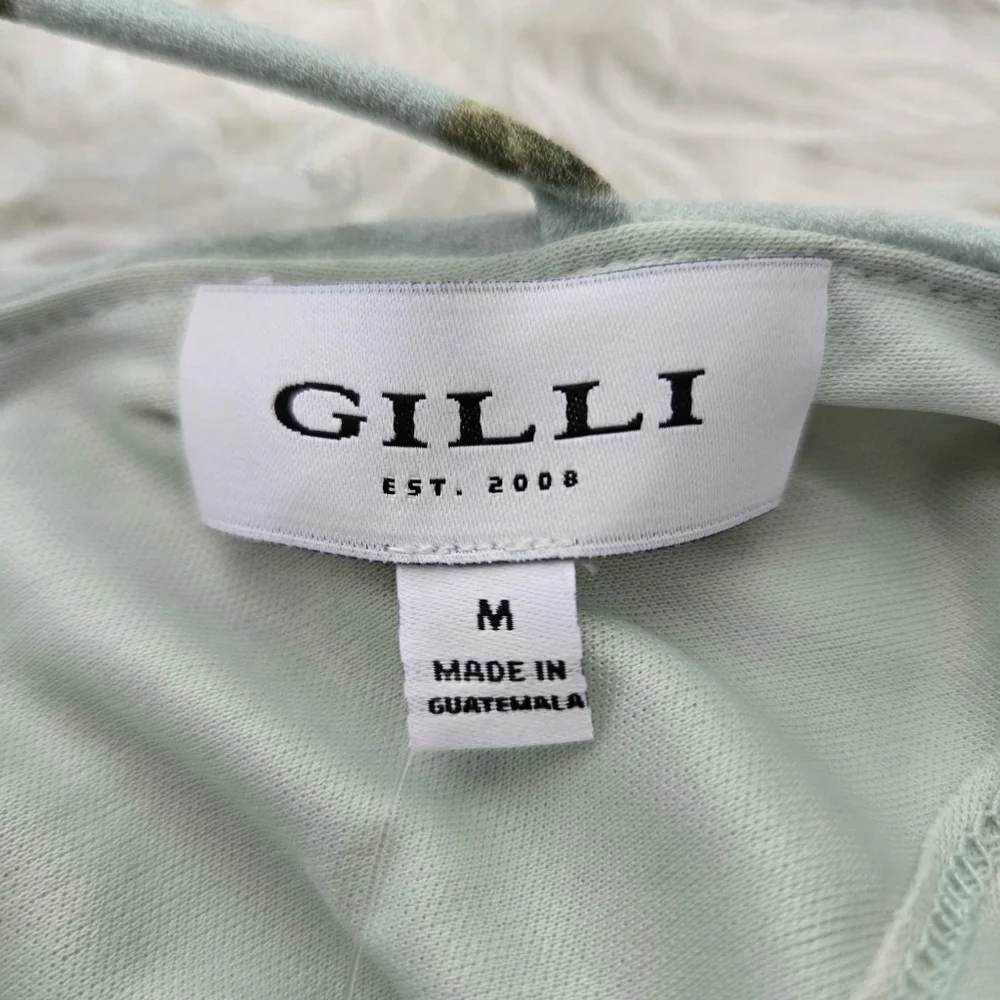 GILLI Floral Midi Dress. Color: Sage Multi. Size Medium. New.